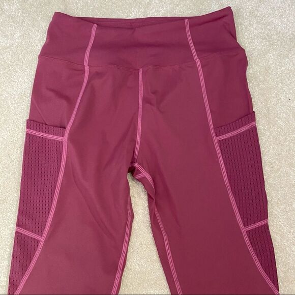 NWOT high waisted leggings mesh pocket yoga running size small - Picture 4 of 9